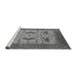 Sideview of Machine Washable Oriental Gray Industrial Rug, wshurb1676gry