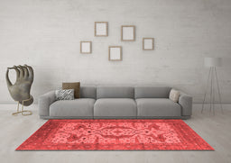 Industrial Red Washable Rugs