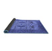 Sideview of Oriental Blue Industrial Rug, urb1676blu