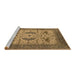 Sideview of Machine Washable Oriental Brown Industrial Rug, wshurb1676brn