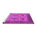 Sideview of Machine Washable Oriental Pink Industrial Rug, wshurb1676pnk
