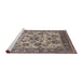 Sideview of Machine Washable Industrial Modern Rosy-Finch Purple Rug, wshurb1677