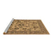 Sideview of Machine Washable Oriental Brown Industrial Rug, wshurb1677brn