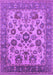 Machine Washable Oriental Purple Industrial Area Rugs, wshurb1677pur