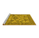 Sideview of Machine Washable Oriental Yellow Industrial Rug, wshurb1677yw