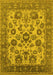 Oriental Yellow Industrial Rug, urb1677yw