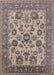 Mid-Century Modern Rosy Purple Oriental Rug, urb1677