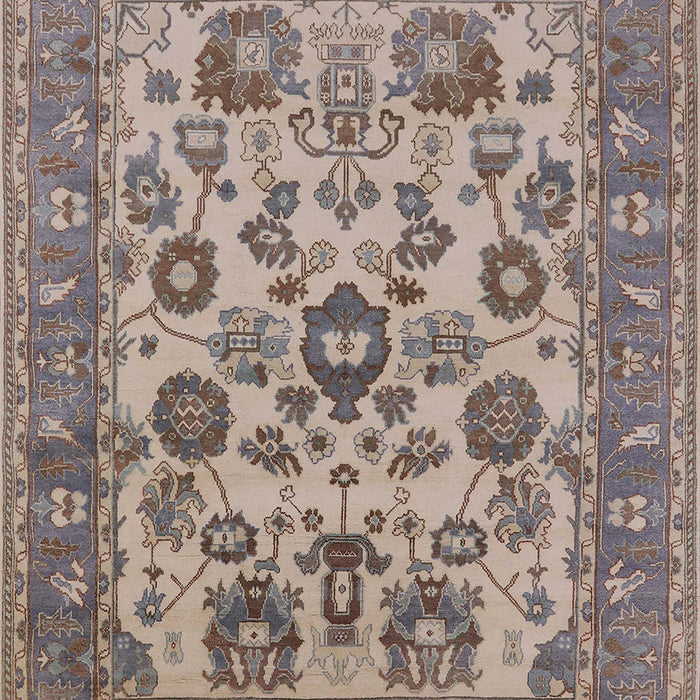 Mid-Century Modern Rosy Purple Oriental Rug, urb1677