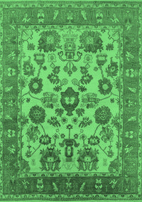 Oriental Emerald Green Industrial Rug, urb1677emgrn