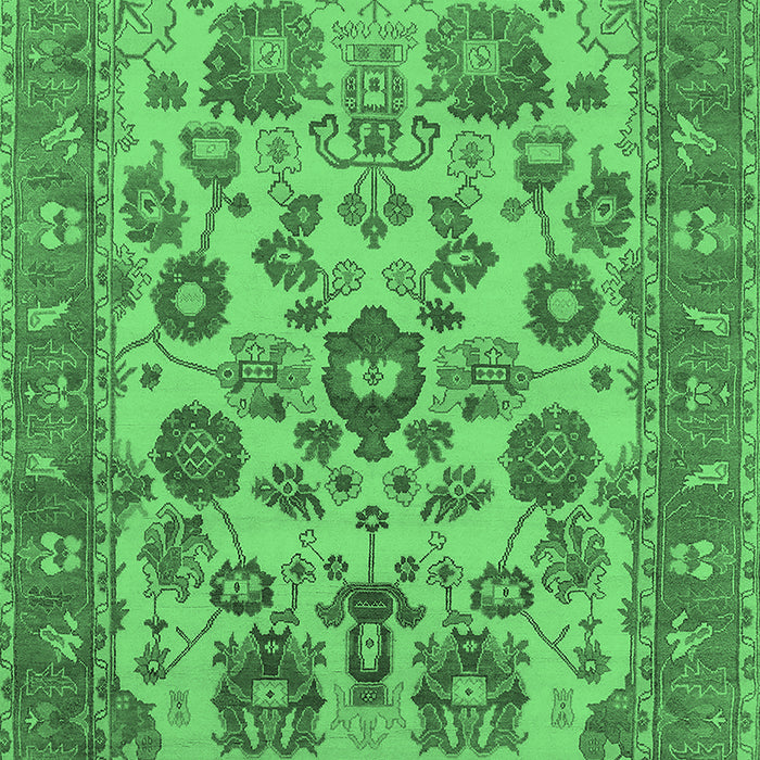 Oriental Emerald Green Industrial Rug, urb1677emgrn