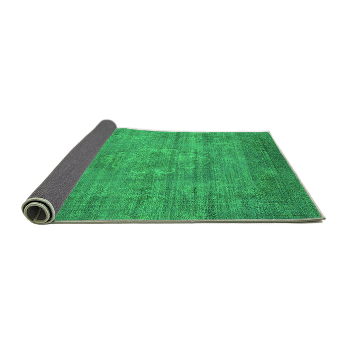 Sideview of Oriental Green Industrial Rug, urb1678grn