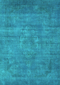 Oriental Turquoise Industrial Rug, urb1678turq