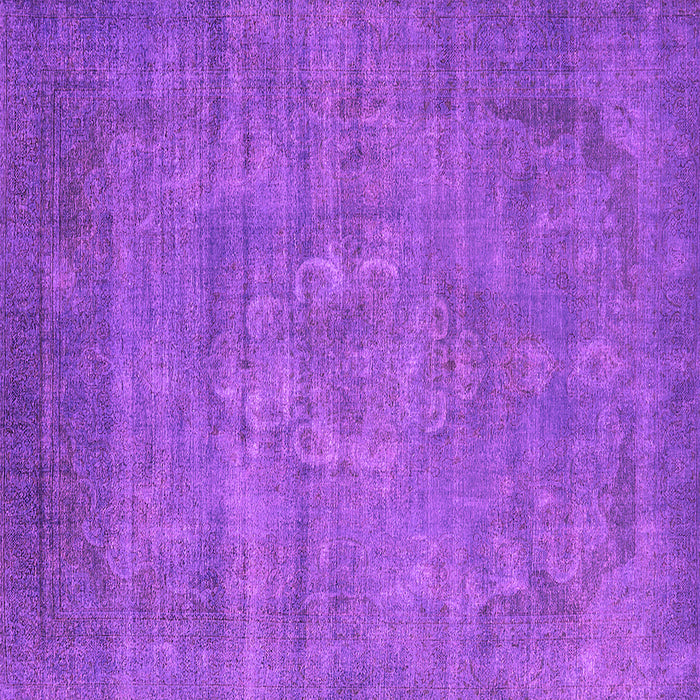 Square Machine Washable Oriental Pink Industrial Rug, wshurb1678pnk