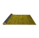 Sideview of Oriental Yellow Industrial Rug, urb1678yw