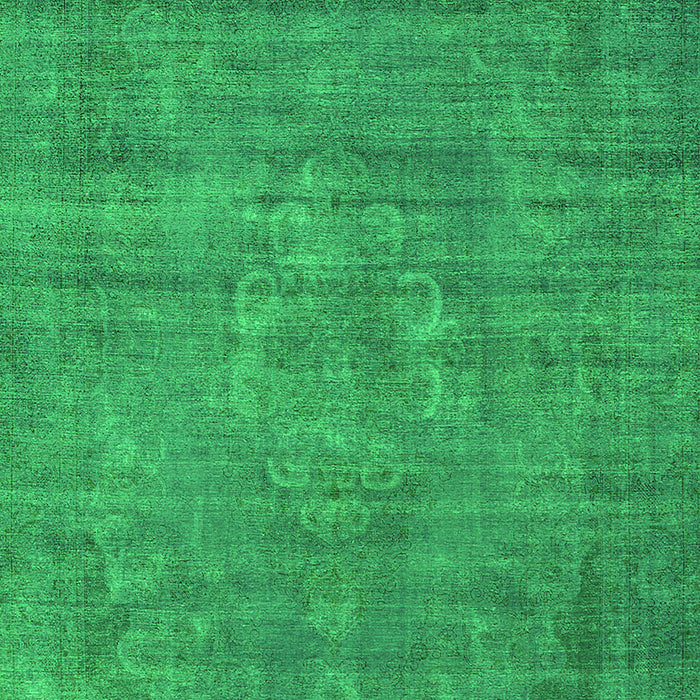 Machine Washable Oriental Green Industrial Area Rugs, wshurb1678grn