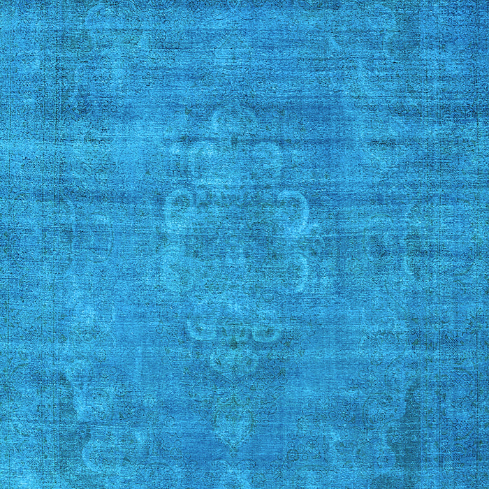 Machine Washable Oriental Light Blue Industrial Rug, wshurb1678lblu