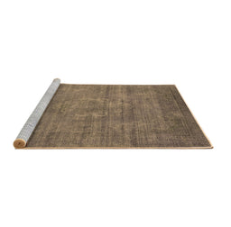 Sideview of Machine Washable Oriental Brown Industrial Rug, wshurb1678brn
