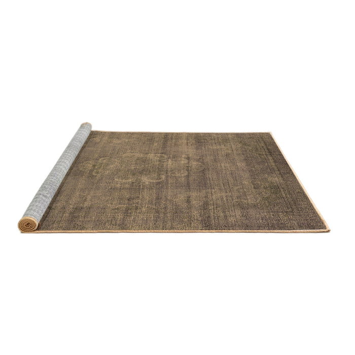 Sideview of Machine Washable Oriental Brown Industrial Rug, wshurb1678brn