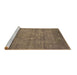 Sideview of Machine Washable Oriental Brown Industrial Rug, wshurb1678brn