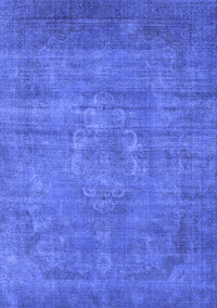 Oriental Blue Industrial Rug, urb1678blu