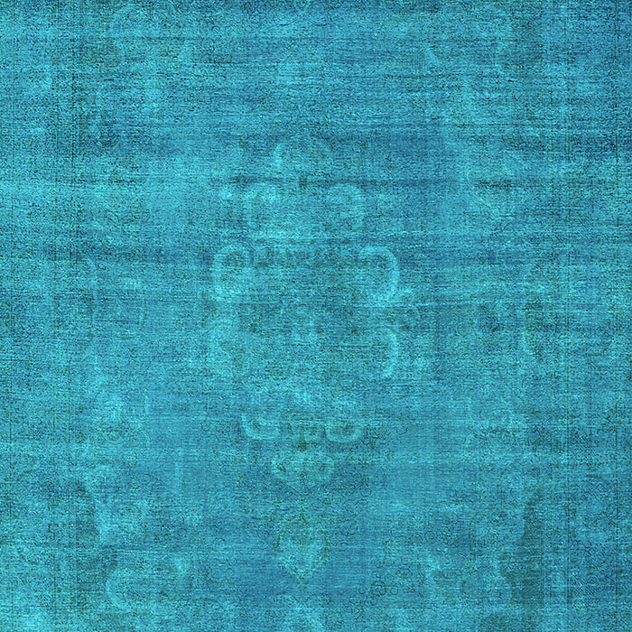 Machine Washable Oriental Turquoise Industrial Area Rugs, wshurb1678turq