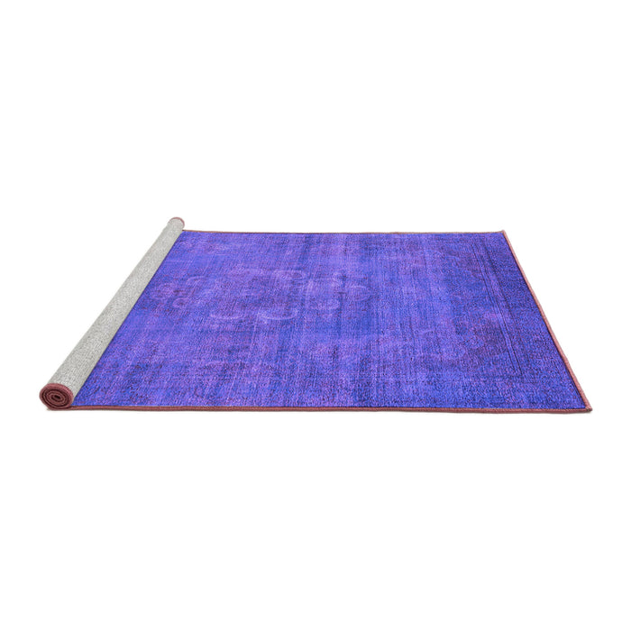 Sideview of Machine Washable Oriental Purple Industrial Area Rugs, wshurb1678pur