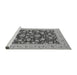 Sideview of Machine Washable Oriental Gray Industrial Rug, wshurb1679gry