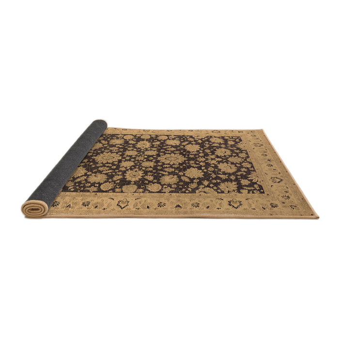 Sideview of Oriental Brown Industrial Rug, urb1679brn