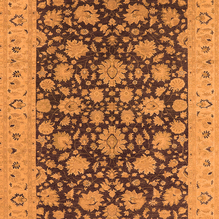 Machine Washable Oriental Orange Industrial Area Rugs, wshurb1679org