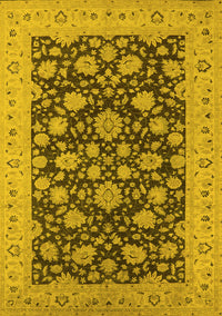 Oriental Yellow Industrial Rug, urb1679yw