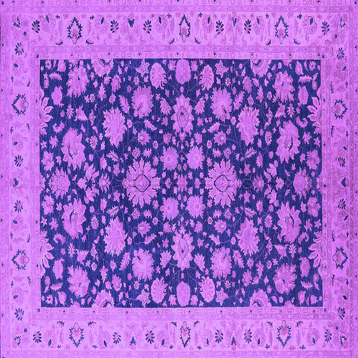 Square Oriental Purple Industrial Rug, urb1679pur