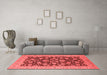 Industrial Red Washable Rugs