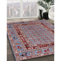 Mid-Century Modern Dark Gray Oriental Rug, urb1680