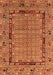 Machine Washable Oriental Orange Industrial Area Rugs, wshurb1680org