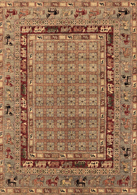 Oriental Brown Industrial Rug, urb1680brn