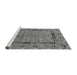 Sideview of Machine Washable Oriental Gray Industrial Rug, wshurb1680gry