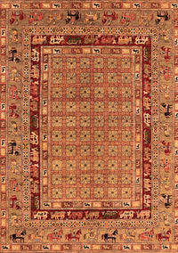 Oriental Orange Industrial Rug, urb1680org