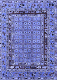 Oriental Blue Industrial Rug, urb1680blu