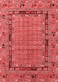 Oriental Red Industrial Rug, urb1680red