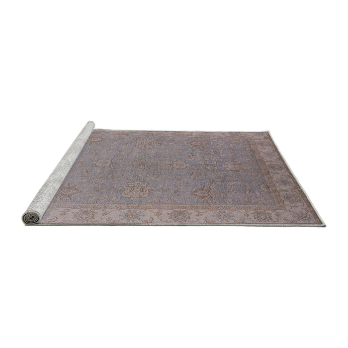 Sideview of Machine Washable Industrial Modern Rose Dust Purple Rug, wshurb1681