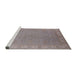 Sideview of Machine Washable Industrial Modern Rose Dust Purple Rug, wshurb1681