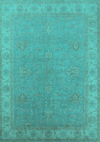 Oriental Turquoise Industrial Rug, urb1681turq