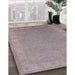 Machine Washable Industrial Modern Rose Dust Purple Rug in a Family Room, wshurb1681