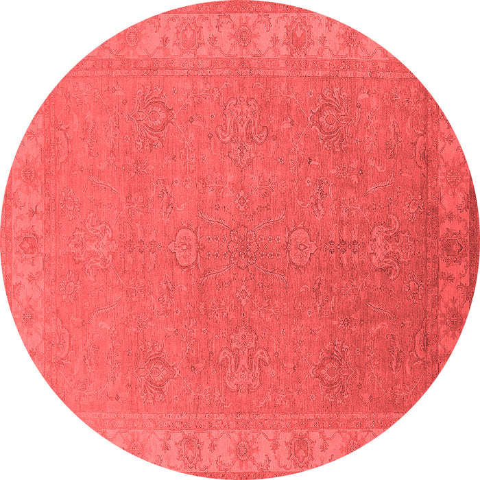Machine Washable Oriental Red Industrial Rug, wshurb1681red