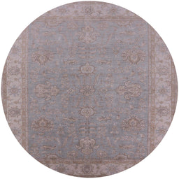 Round Machine Washable Industrial Modern Rose Dust Purple Rug, wshurb1681
