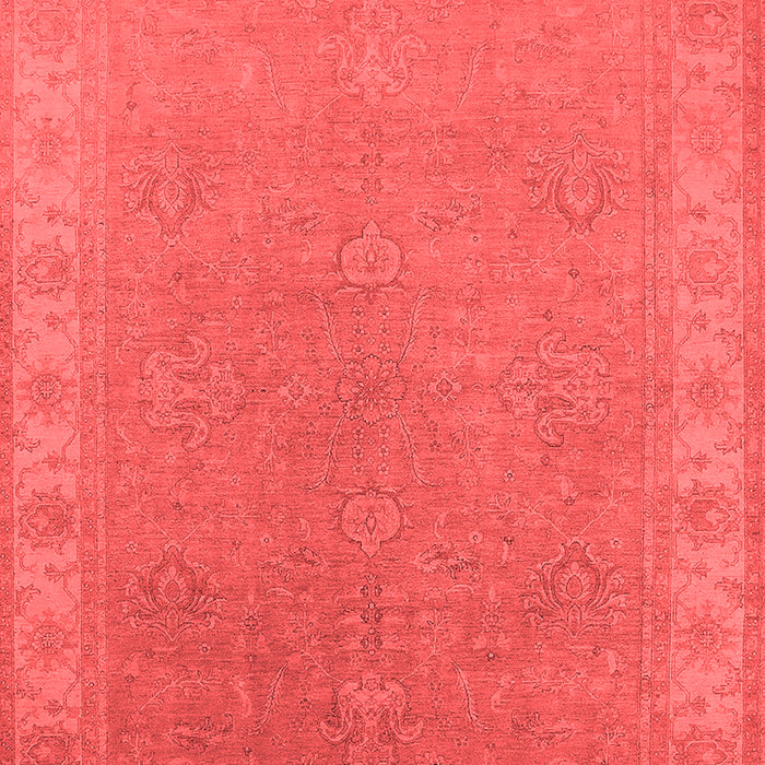 Machine Washable Oriental Red Industrial Rug, wshurb1681red