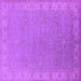 Square Oriental Purple Industrial Rug, urb1681pur