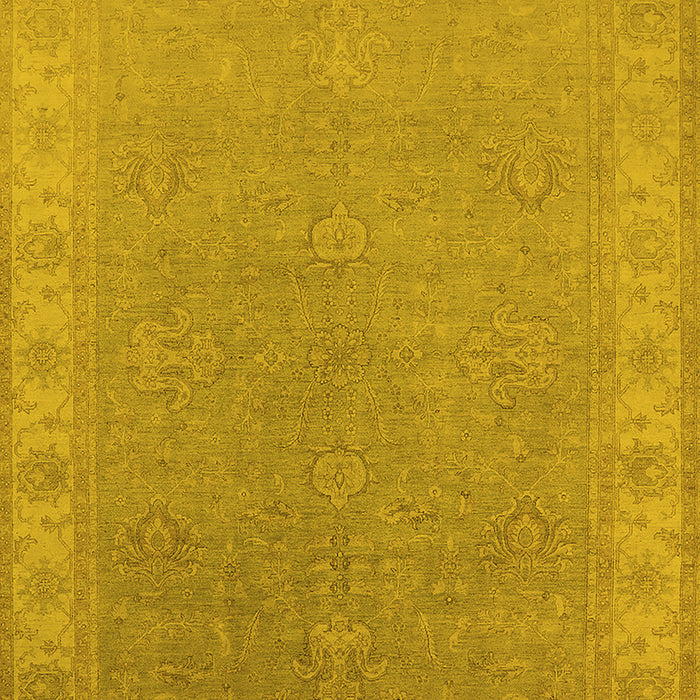 Oriental Yellow Industrial Rug, urb1681yw