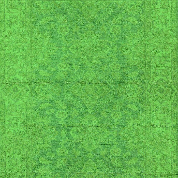 Machine Washable Oriental Green Industrial Area Rugs, wshurb1682grn