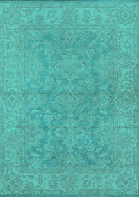 Oriental Turquoise Industrial Rug, urb1682turq